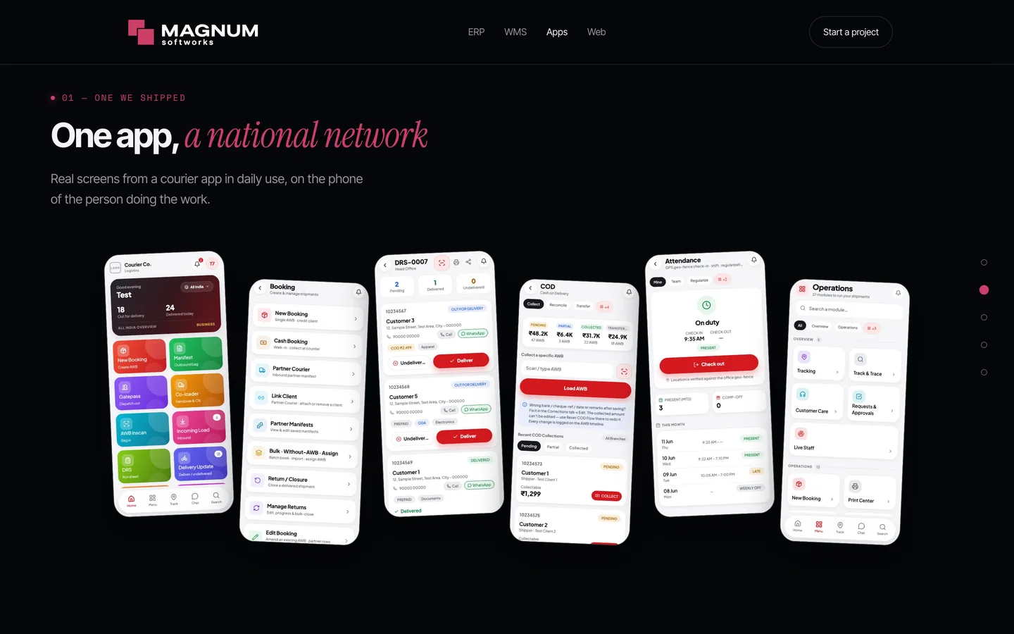 The Apps page of this site